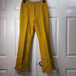 Vintage 1970's Jaybro of California Yellow Retro Flare Trousers High Waist Pants